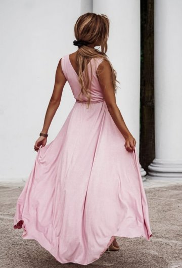 Sukienka Salma Różowa z brokatem 1